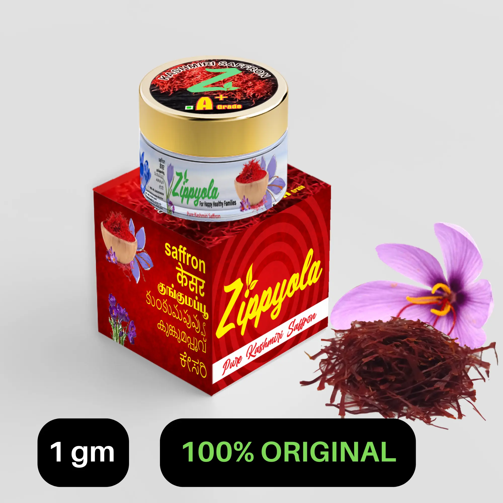 1 gm ZIPPYOLA SAFFRON